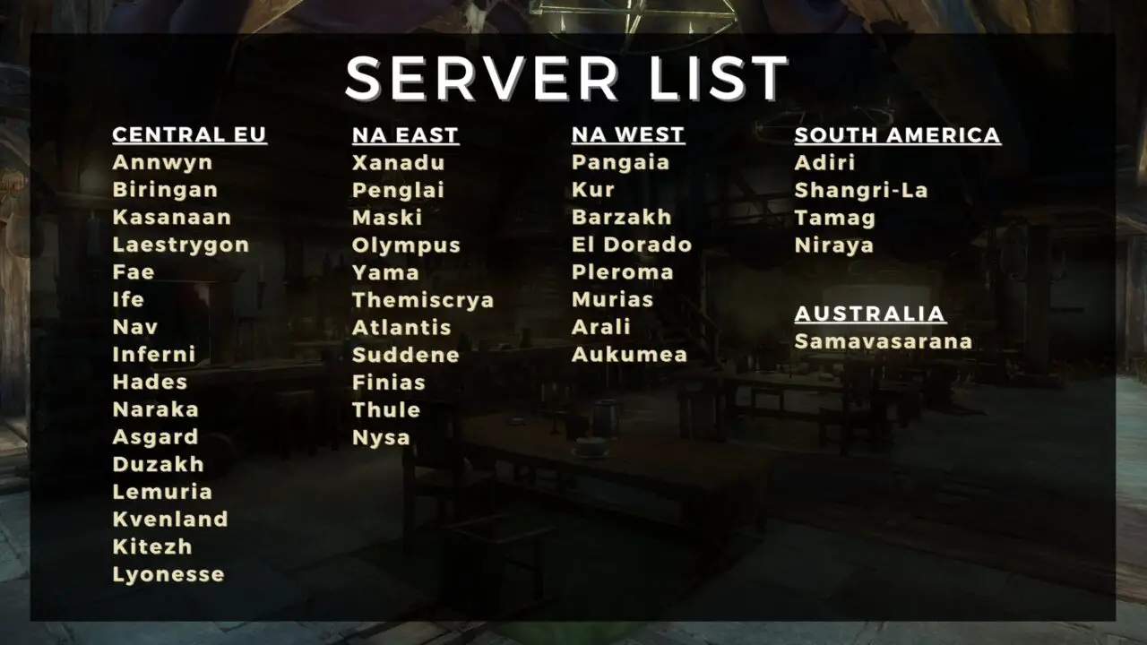 new world aeternum fresh start servers list